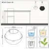LECHUZA® Pflanzenampeln BOLA Color 32 Weiß All-in-One