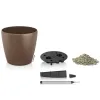 LECHUZA® Pflanzgefäße CLASSICO Color 35 Muskat braun seidenmatt All-in-One