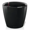 LECHUZA® Pflanzgefäße CLASSICO Premium LS 28 Schwarz hochglänzend All-in-One