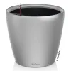 LECHUZA® Pflanzgefäße CLASSICO Premium LS 28 Silber metallic All-in-One