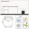 LECHUZA® Pflanzgefäße CUBE Cottage 30 Granit All-in-One