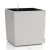 LECHUZA® Pflanzgefäße CUBE Cottage 30 Lichtgrau All-in-One