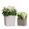 LECHUZA® Pflanzgefäße CUBE Cottage 40 Lichtgrau All-in-One