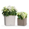 LECHUZA® Pflanzgefäße CUBE Cottage 40 Lichtgrau All-in-One