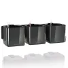 LECHUZA® Pflanzgefäße CUBE Glossy Green Wall Home Kit Anthrazit hochglänzend