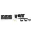 LECHUZA® Pflanzgefäße CUBE Glossy Green Wall Home Kit Anthrazit hochglänzend