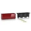 LECHUZA® Pflanzgefäße CUBE Glossy Triple Scarlet rot hochglänzend