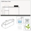 LECHUZA® Pflanzgefäße CUBE Glossy Triple Weiß hochglänzend
