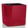LECHUZA® Pflanzgefäße CUBE Premium 30 Scarlet rot hochglänzend All-in-One
