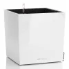 LECHUZA® Pflanzgefäße CUBE Premium 30 Weiß hochglänzend All-in-One