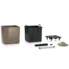 LECHUZA® Pflanzgefäße CUBE Premium 50 Taupe hochglanz All-in-One