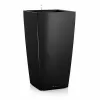 LECHUZA® Pflanzgefäße CUBICO 30 Schwarz hochglänzend All-in-One