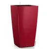 LECHUZA® Pflanzgefäße CUBICO 40 Scarlet rot hochglänzend All-in-One