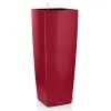 LECHUZA® Pflanzgefäße CUBICO ALTO Premium 40 Scarlet Rot hochglanz All-in-One