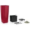 LECHUZA® Pflanzgefäße CUBICO ALTO Premium 40 Scarlet Rot hochglanz All-in-One
