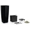LECHUZA® Pflanzgefäße CUBICO ALTO Premium 40 Schwarz hochglanz All-in-One