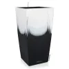 LECHUZA® Pflanzgefäße CUBICO Color 30 Cambio Black & White seidenmatt All-in-One