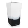 LECHUZA® Pflanzgefäße CUBICO Color 30 Cambio Black & White seidenmatt All-in-One