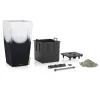 LECHUZA® Pflanzgefäße CUBICO Color 30 Cambio Black & White seidenmatt All-in-One
