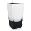 LECHUZA® Pflanzgefäße CUBICO Color 30 Cambio Black & White seidenmatt All-in-One