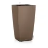 LECHUZA® Pflanzgefäße CUBICO Color 30 Muskat braun seidenmatt All-in-One