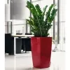 LECHUZA® Pflanzgefäße CUBICO Premium 50 Scarlet Rot hochglanz All-in-One