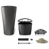 LECHUZA® Pflanzgefäße DELTA Premium 30 Anthrazit metallic All-in-One