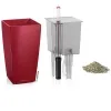 LECHUZA® Pflanzgefäße MINI-CUBI Scarlet rot hochglänzend All-in-One