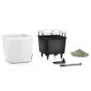 LECHUZA® Pflanzgefäße QUADRO LS 50 Weiß hochglänzend All-in-One