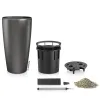LECHUZA® Pflanzgefäße RONDO Premium 40 Anthrazit metallic All-in-One