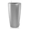 LECHUZA® Pflanzgefäße RONDO Premium 40 Silber metallic All-in-One