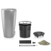 LECHUZA® Pflanzgefäße RONDO Premium 40 Silber metallic All-in-One
