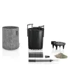 LECHUZA® Pflanzgefäße TRENDCOVER Filz 23 Dark Grey dunkelgrau All-in-One