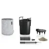 LECHUZA® Pflanzgefäße TRENDCOVER Filz 23 Light Grey hellgrau All-in-One