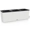 LECHUZA® Pflanzkasten TRIO Cottage 30 Weiß mit 3 Einsätzen All-in-One