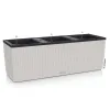 LECHUZA® Pflanzkasten TRIO Cottage 40 Lichtgrau mit 3 Einsätzen All-in-One