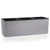 LECHUZA® Pflanzkasten TRIO Stone 40 Steingrau mit 3 Einsätzen All-in-One