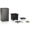 LECHUZA® Pflanzsäule CANTO Premium 40 High Anthrazit metallic matte Oberfläche All-in-One