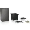 LECHUZA® Pflanzsäule CANTO Premium 40 High Anthrazit metallic matte Oberfläche All-in-One