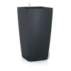 LECHUZA® Pflanzsäule CUBICO Color 22 Schiefergrau seidenmatt All-in-One