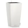 LECHUZA® Pflanzsäule CUBICO Color 22 Weiß seidenmatt All-in-One