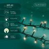 Lumineo Batterie LED Lichterkette Compact mit Funktionen 400 cm 160 Lichter - grün/warmweiß