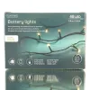 Lumineo Batterie LED Lichterkette grün 8 Funktionen 3,5 Meter 48 Lichter - warmweiß