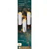 Lumineo Batterie LED Magische Kerzen Flacker-Effekt Indoor 3 Stück mit Zauberstab Ø 5 cm Höhe 19 cm -Kunststoff