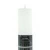 Lumineo Batterie LED Wachskerze Weiß Ø 7 cm Höhe 19 cm - warmweiß
