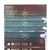 Lumineo Batterie Micro-LED 3 Schneeflocken Transparent 0,62 Meter 44 Lichter - warmweiß