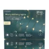 Lumineo Batterie Micro-LED Lichterkette silber 2,5 Meter 50 Lichter - warmweiß