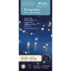 Lumineo Batterie Micro-LED Lichterkette silber 2,95 Meter 60 Lichter - warmweiß