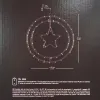 Lumineo Batterie Micro-LED Weihnachts-Doppelring mit Stern Transparent 60 Lichter Ø 32 cm - warmweiß