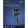 Lumineo Gartensteckersteckdosen mit Zeitschaltuhr - Outdoor